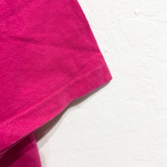 Vintage Single Stitch Embroidered San Francisco Tee Shirt Medium Fuchsia Pink - Picture 3 of 5